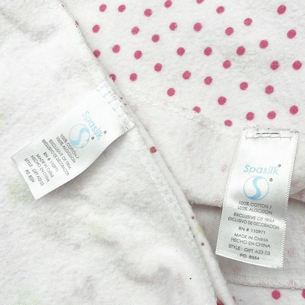SpaSilk baby girl receiving blankets